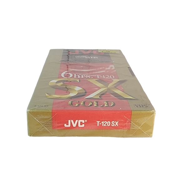 JVC Premium Quality 6hrs T-120 SX Gold Blank Recordable VHS Cassette Tape NIP - Picture 5 of 5